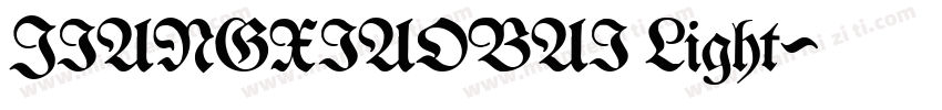 JIANGXIAOBAI Light字体转换
